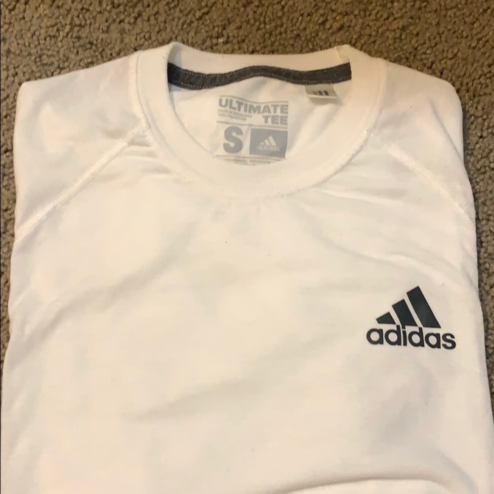 Adidas white tee